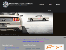 Tablet Screenshot of derbycitymustangclub.com